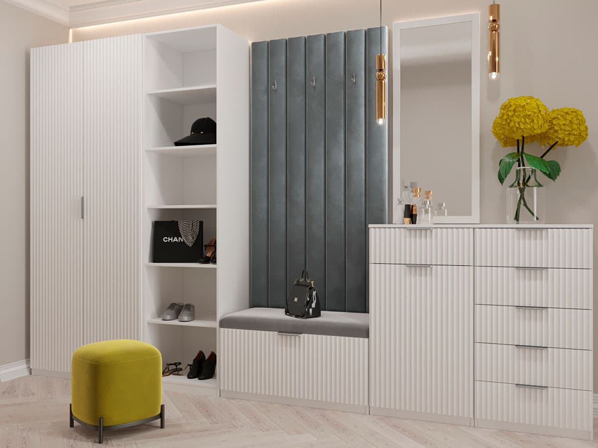 Зеркало Валенсия, белый